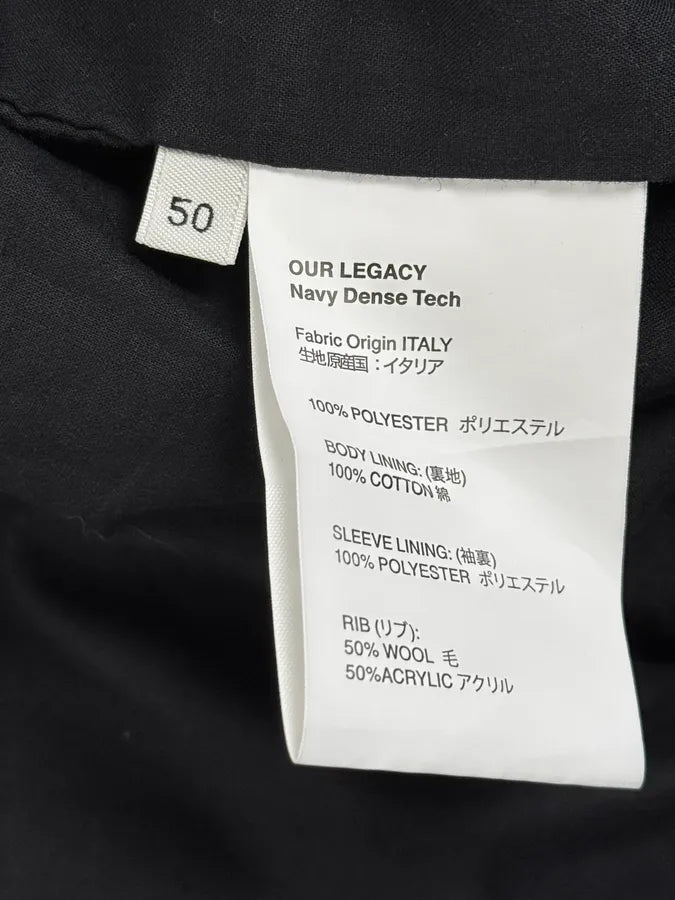 Our Legacy Navy Military Garment Bomber Jacket ZkiVCVl 10