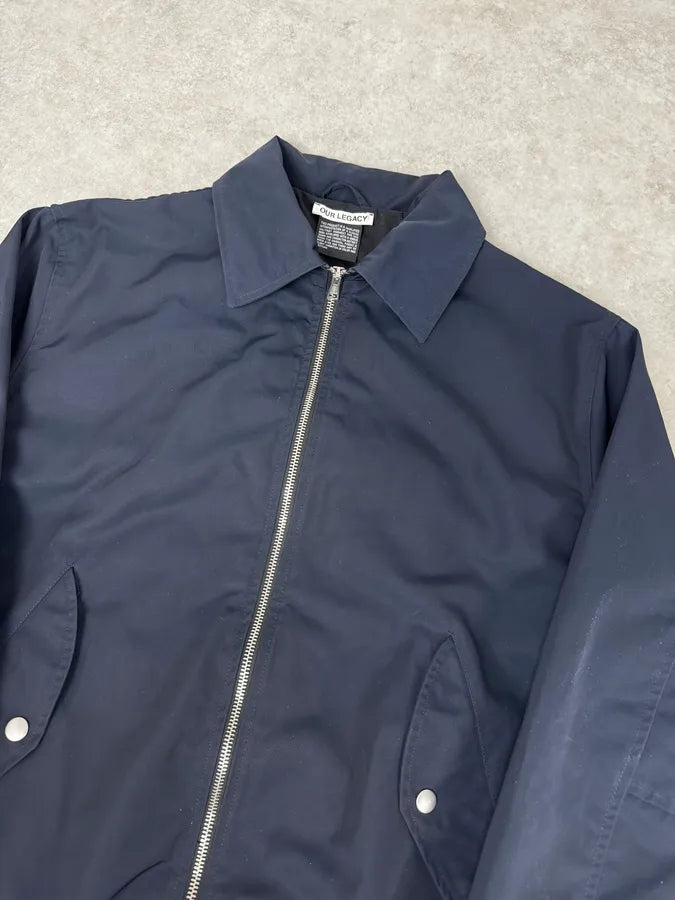 Our Legacy Navy Military Garment Bomber Jacket ZkiVCVl 4