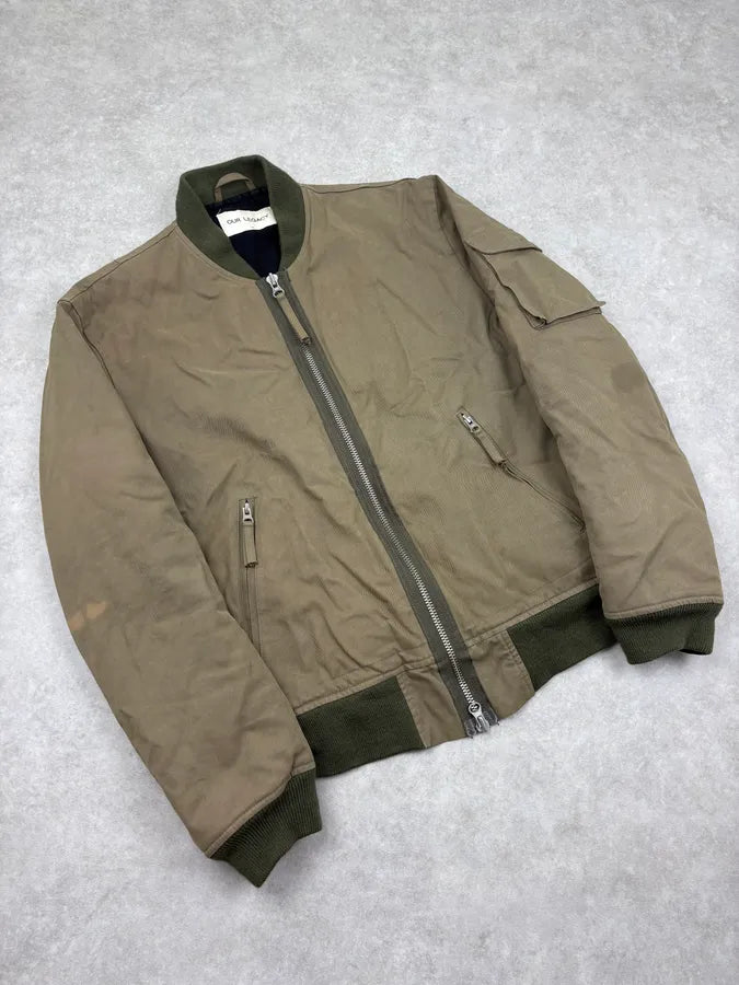 FW2014 Our Legacy Olive Aviator Bomber Jacket FhWHWHx 3