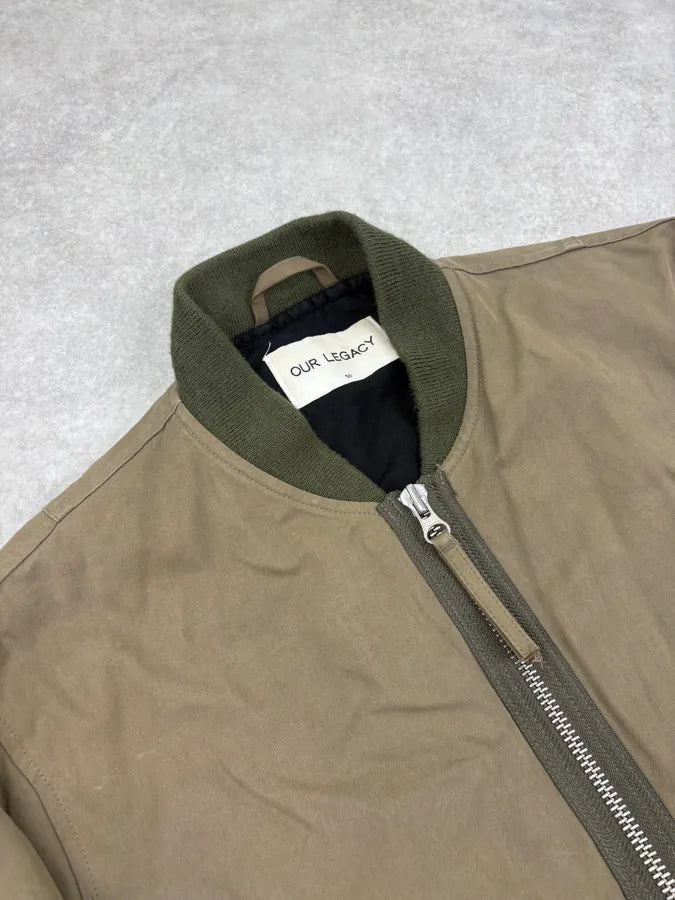 FW2014 Our Legacy Olive Aviator Bomber Jacket FhWHWHx 4