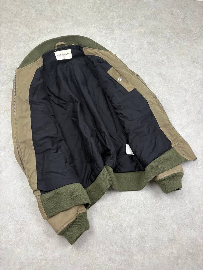 FW2014 Our Legacy Olive Aviator Bomber Jacket FhWHWHx 6