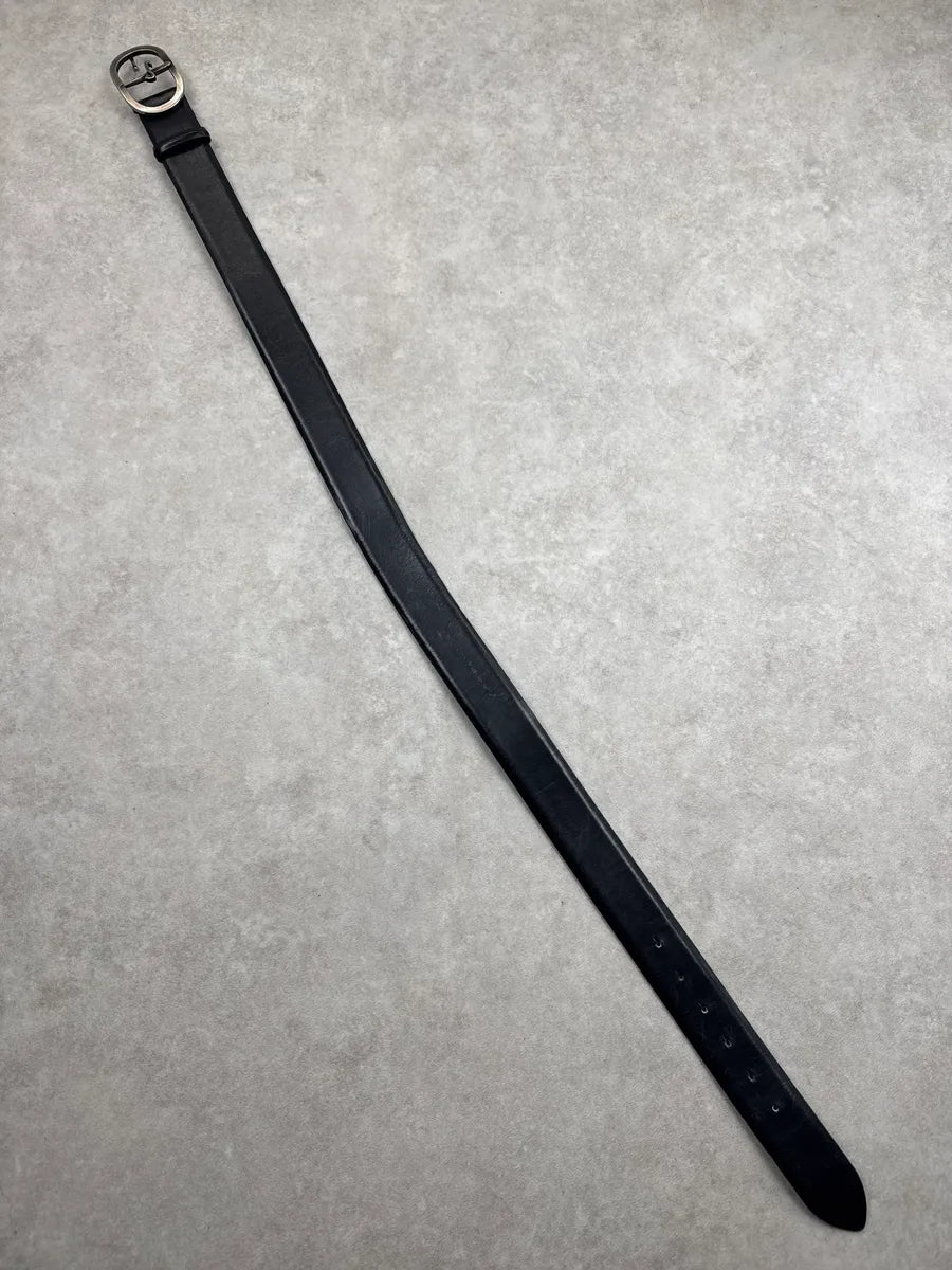 Cesare Paciotti Black Leather Oval Dagger Belt ovqJLBlV 7