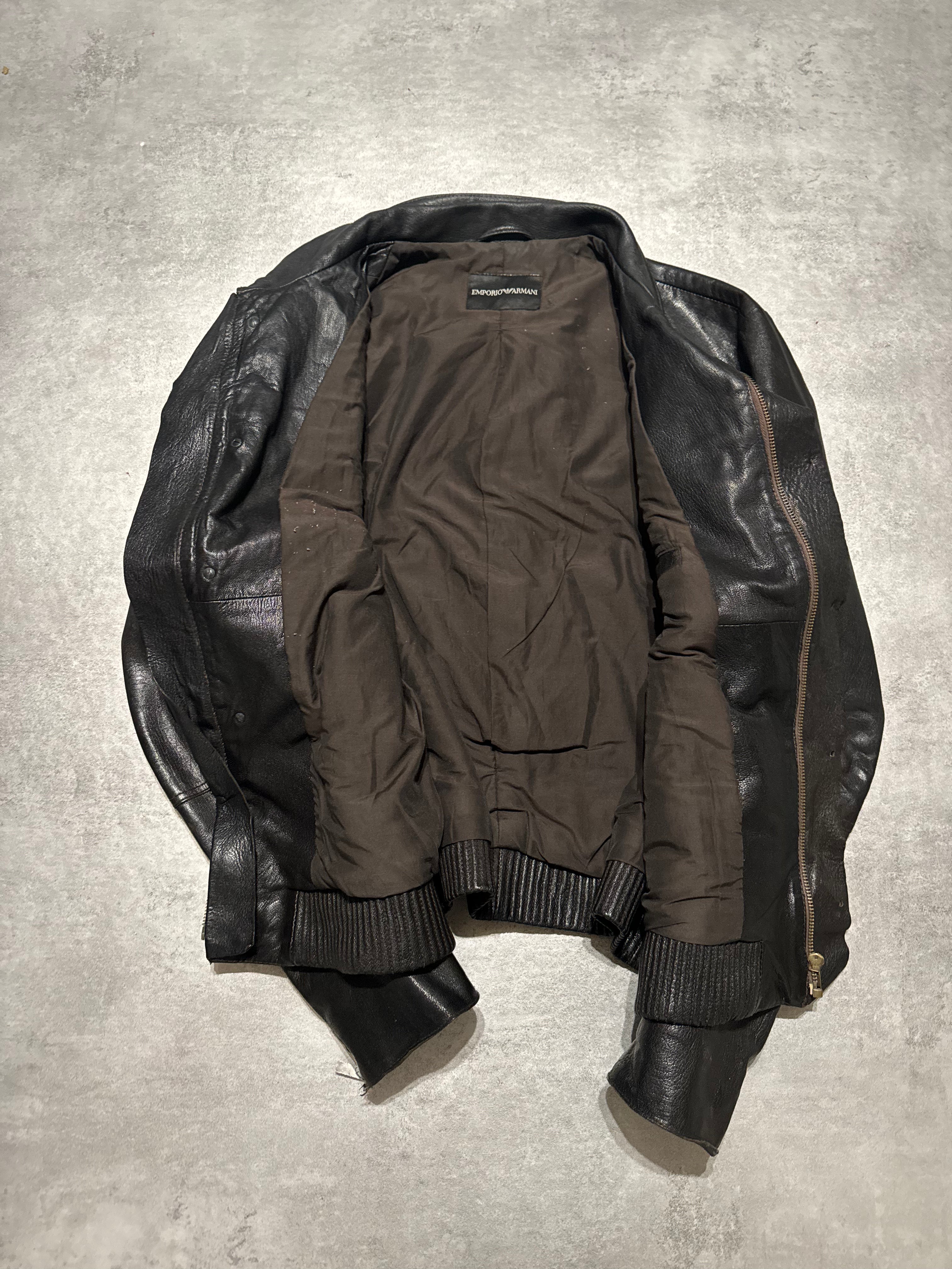 AW2008 Emporio Armani Obscure Premium Alpha Leather Jacket (M/L) - 12