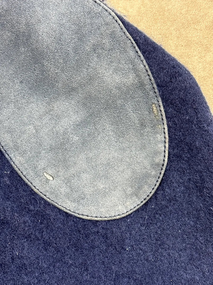 2000s Gucci Navy Cashmere V-Neck Elbow Patch Sweater oxfRaxUX 7