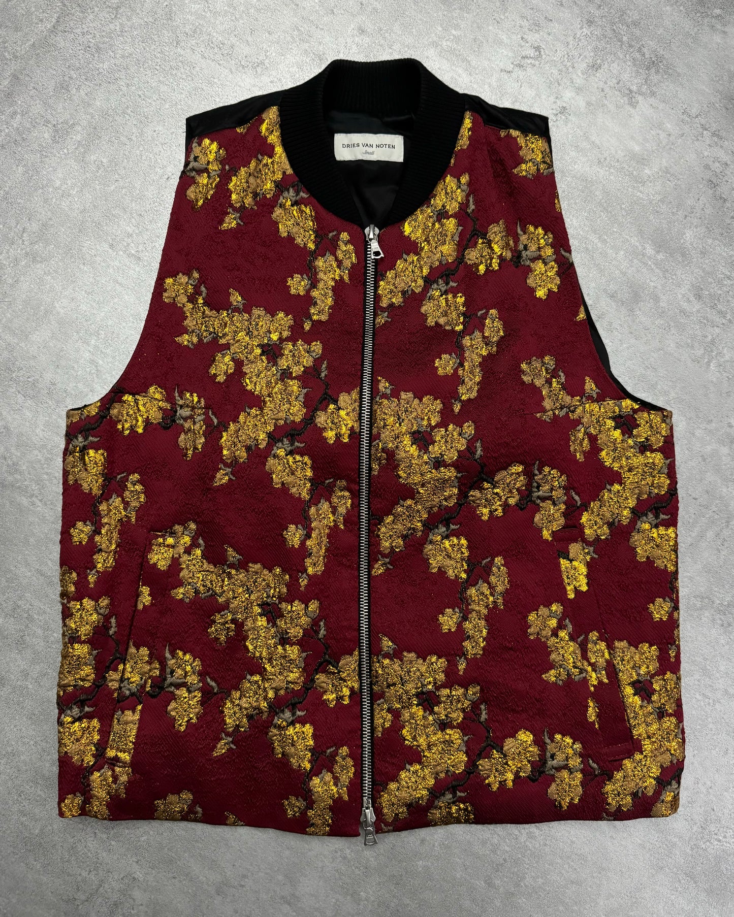 FW2015 Dries Van Noten Embroidered Royal Solar Vest (XS) - 1