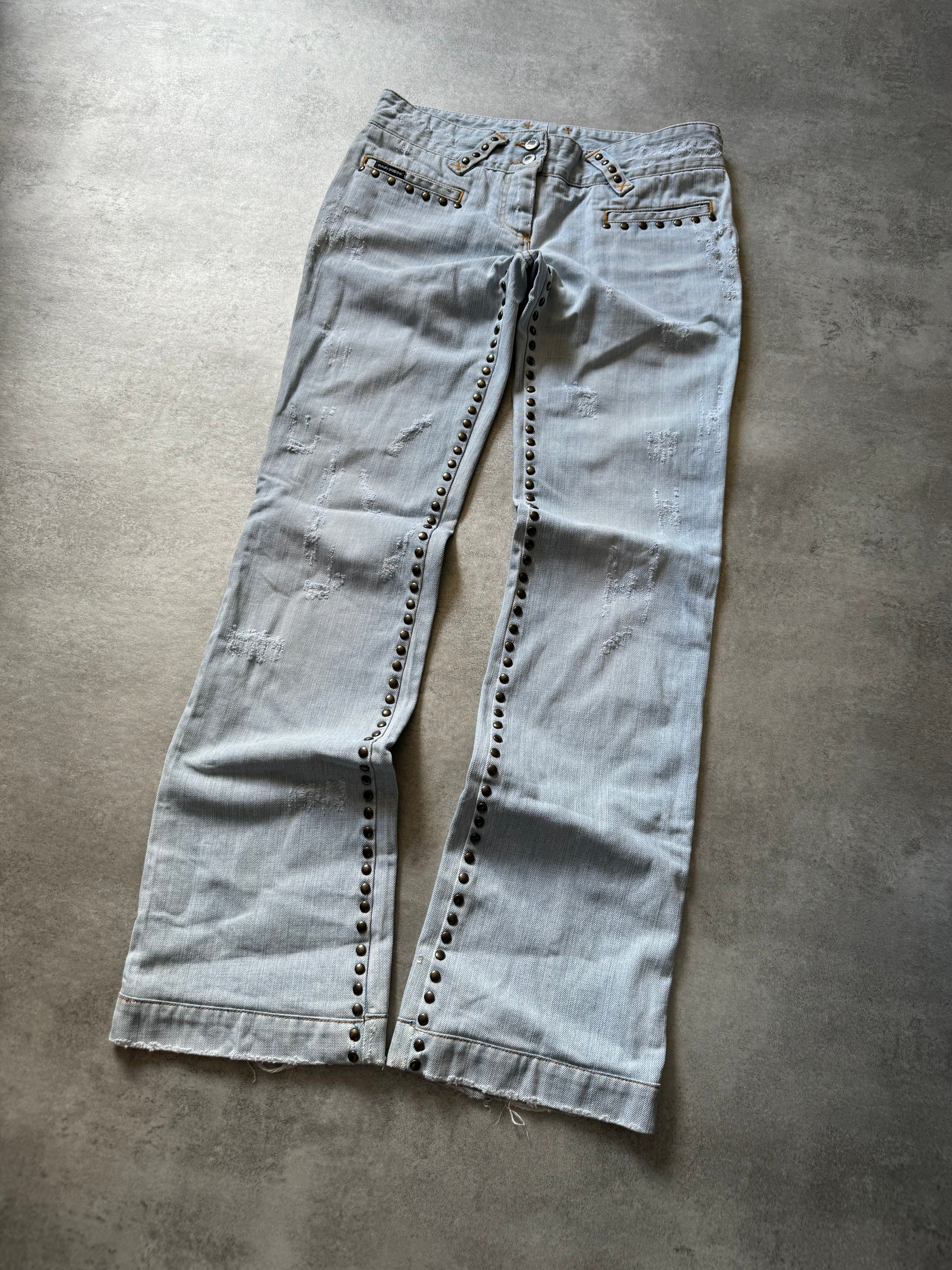 SS2006 Dolce & Gabbana Tiger Embroideries Jeans (S) - 7