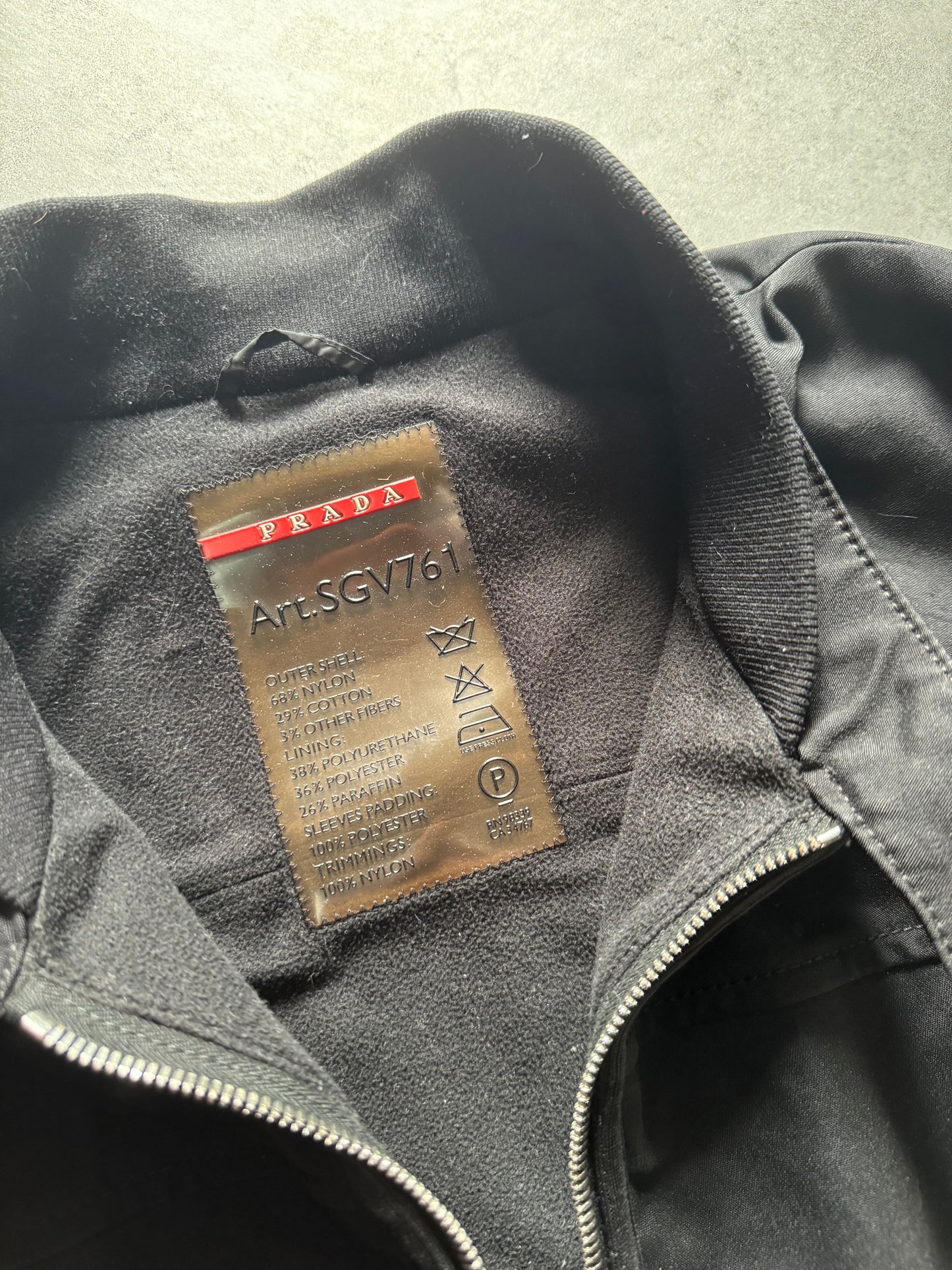 2000s Prada Light Black Tactical Jacket  (M) - 6