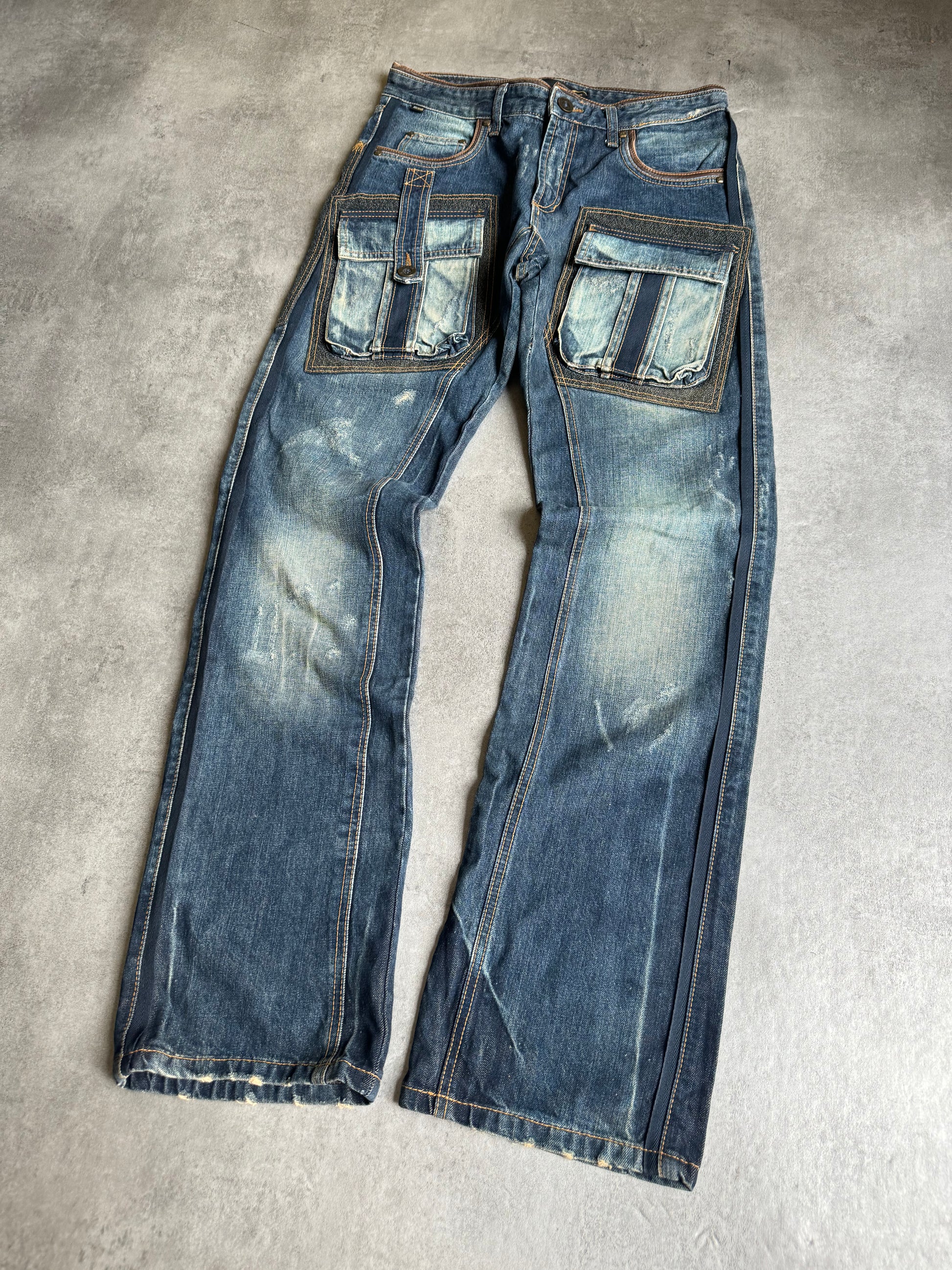 AW2005 Cavalli Cargo Underground Relaxed Denim Jeans (M) - 6