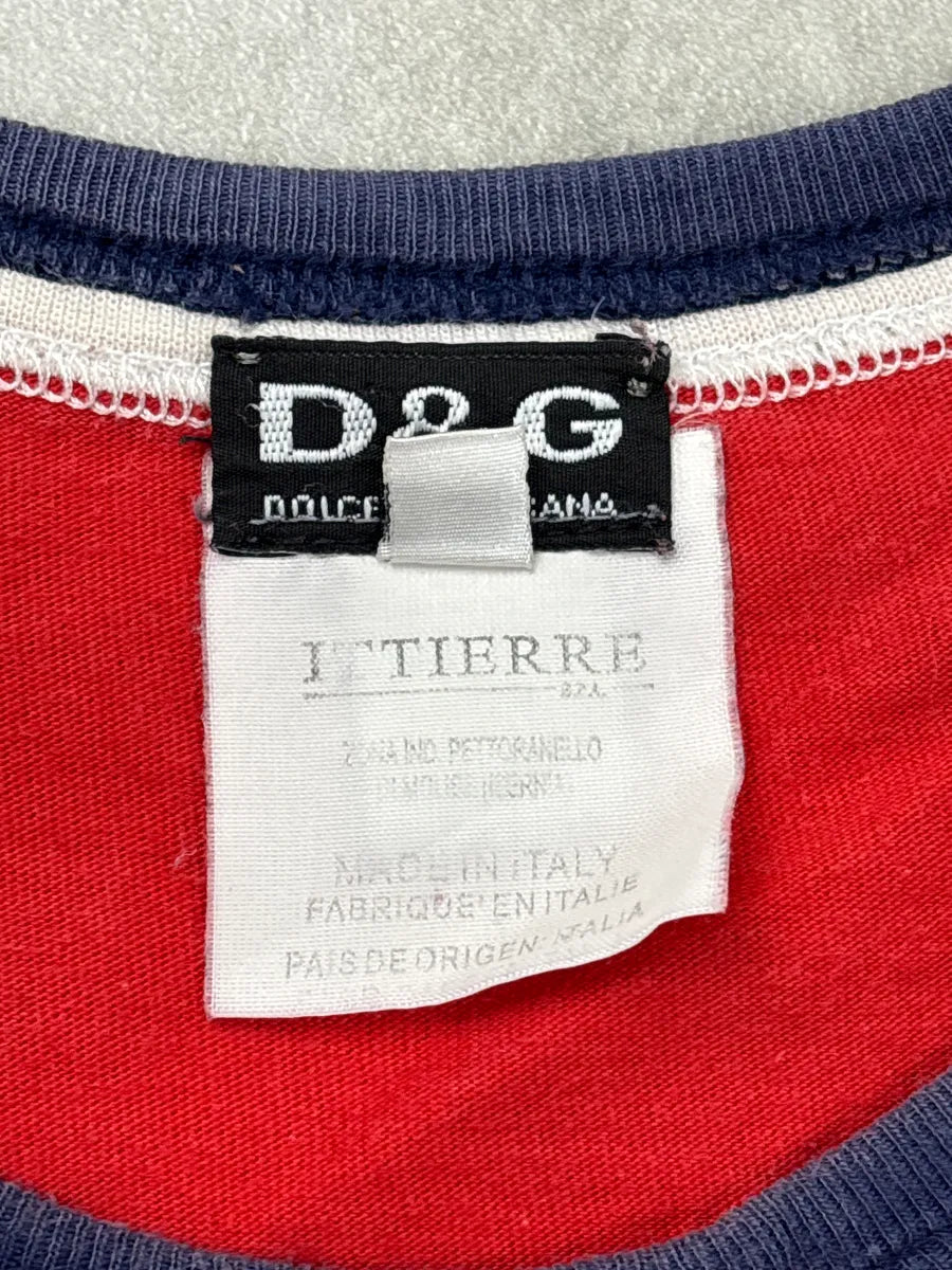 SS2006 Dolce & Gabbana Red Wile E. Coyote Road Runner Ringer T-Shirt pDVVVqMs 8