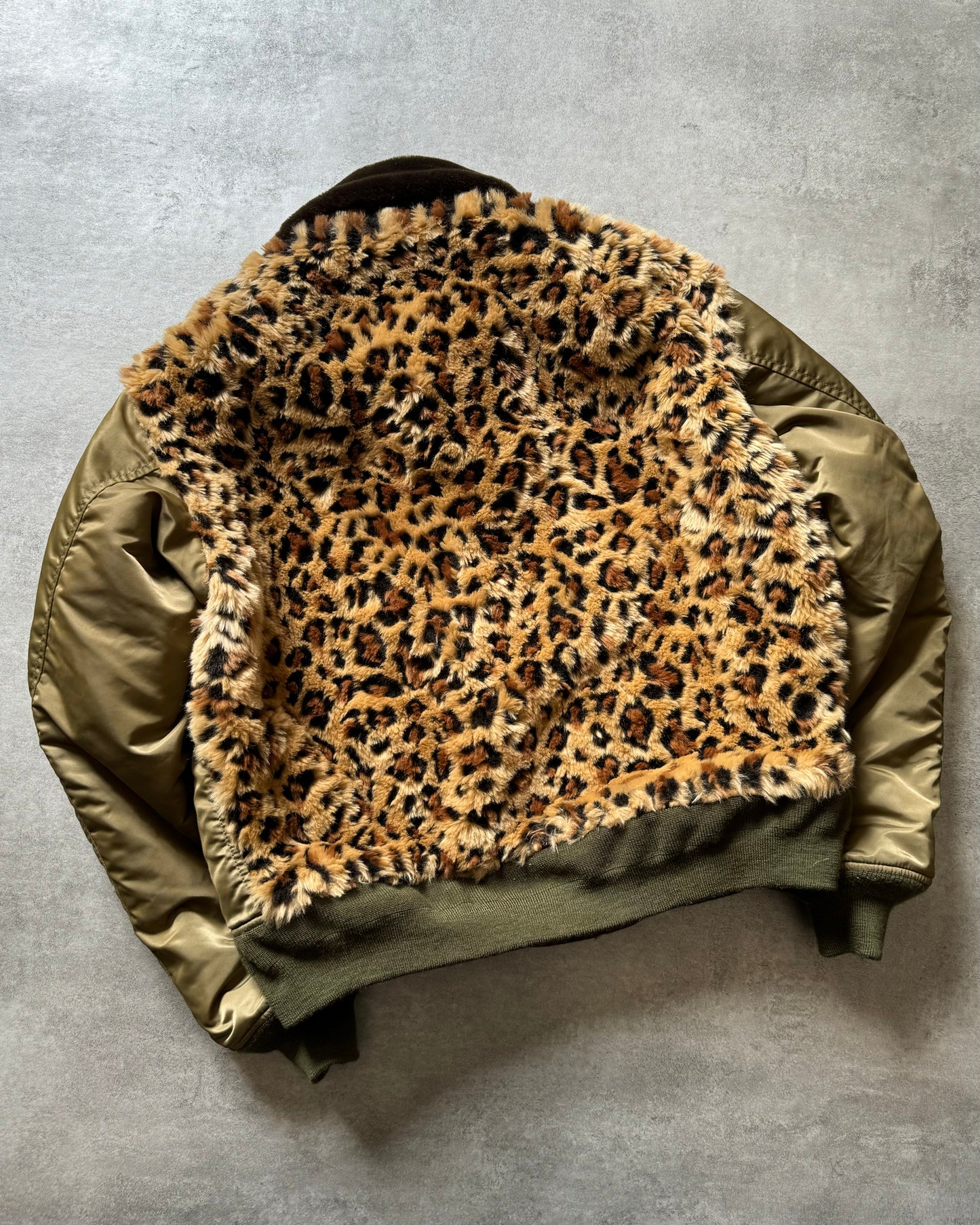 AW2021 Junya Watanabe Comme des Garçons Jaguar Faux Fur Bomber Jacket  (M) - 5