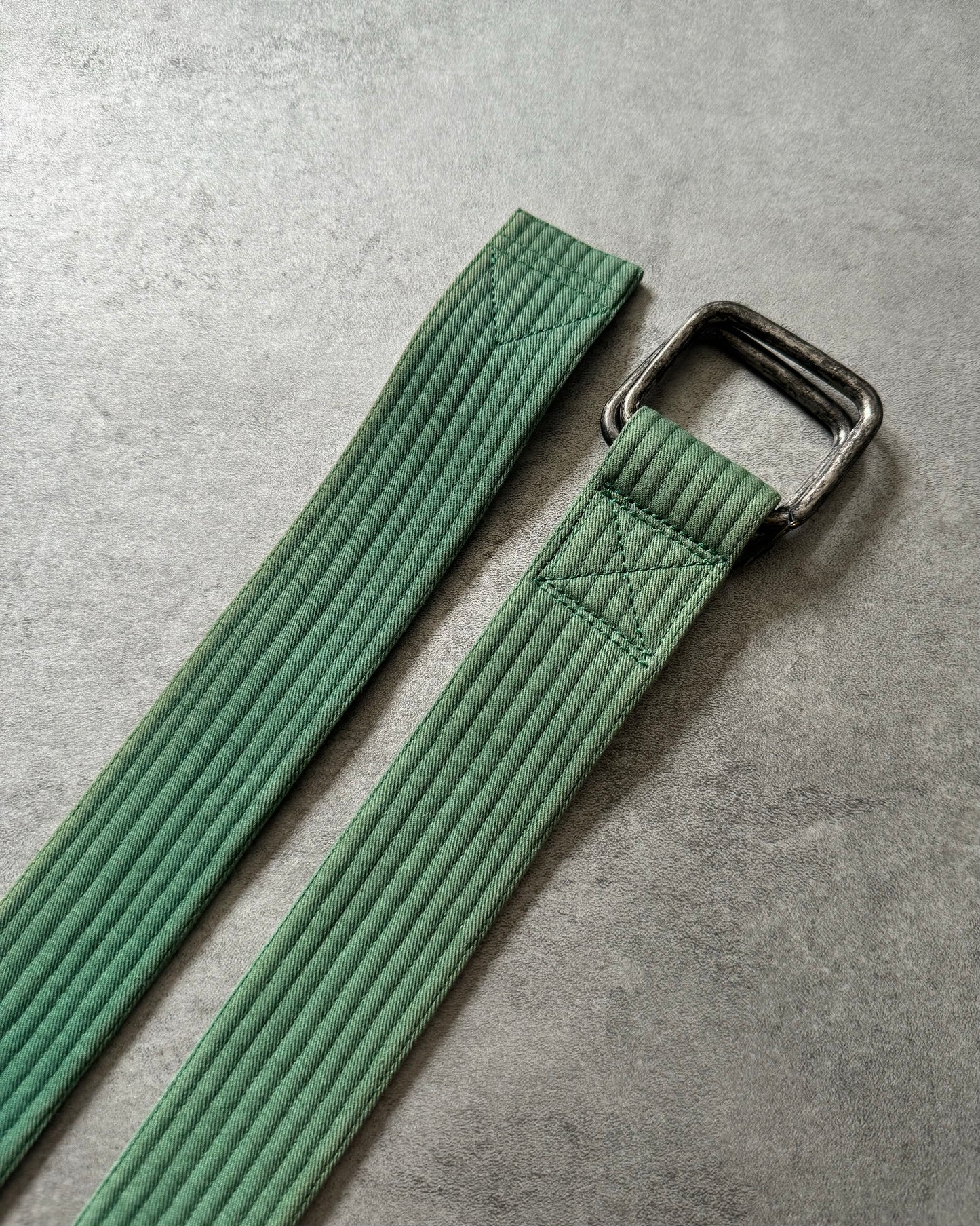 Dries Van Noten Green Smooth Belt (OS) - 2