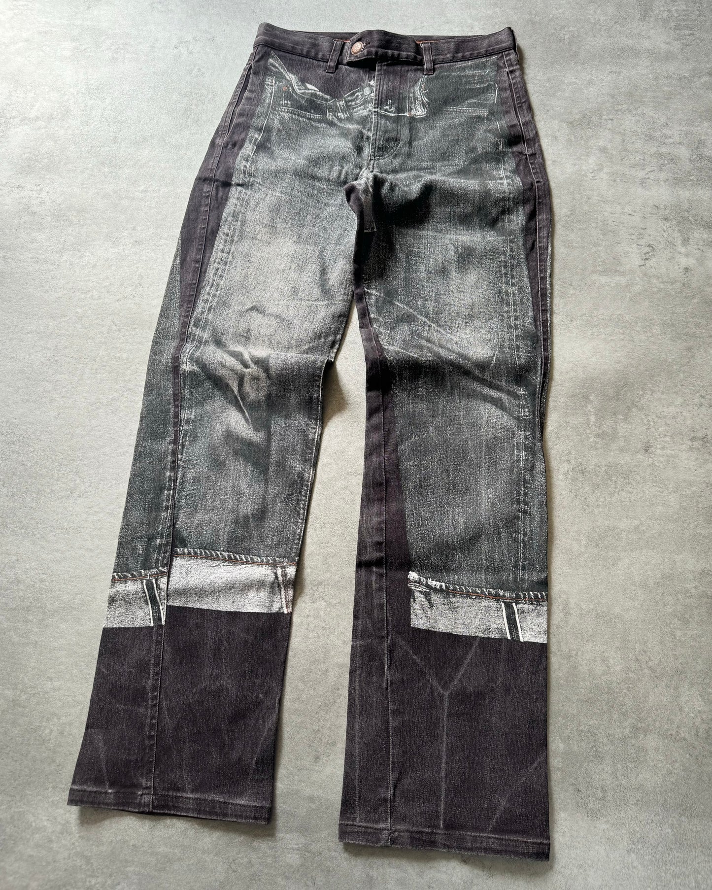 AW1997 Jean Paul Gaultier Trompe L'Oeil Jeans (S) - 7