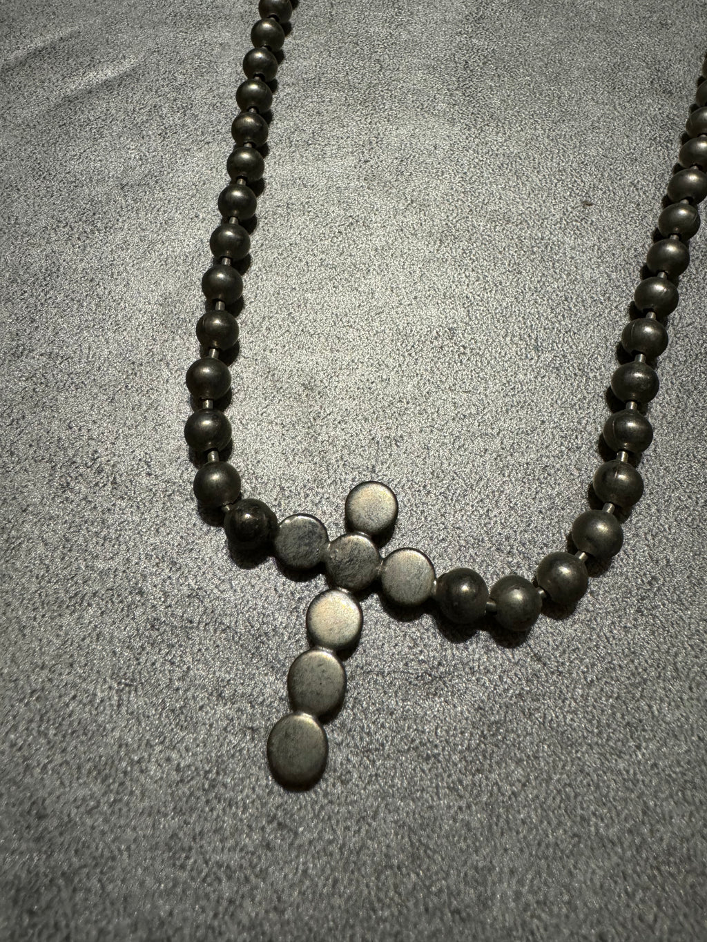 SS2011 Emporio Armani Dark Cross & Grey Avant-Garde Necklace  (OS) - 2