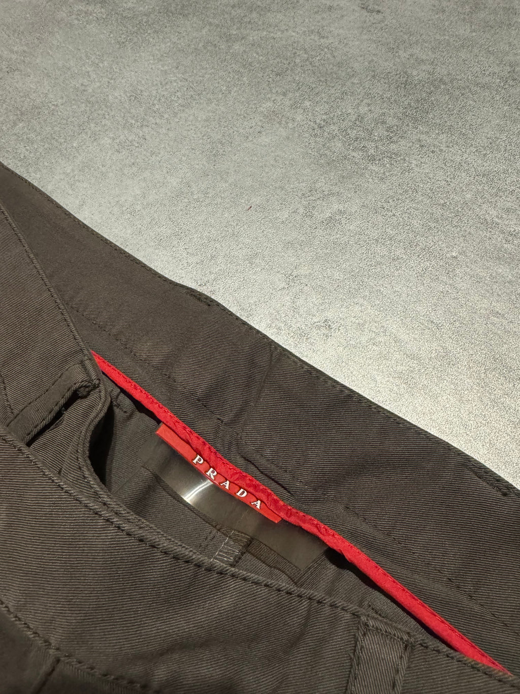 2000s Prada Tactical Linea Rossa Brown Pants (L) - 5