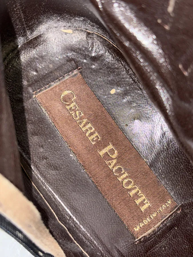 Paciotti Black Leather Harness Chelsea Boots cqPnKPg 12