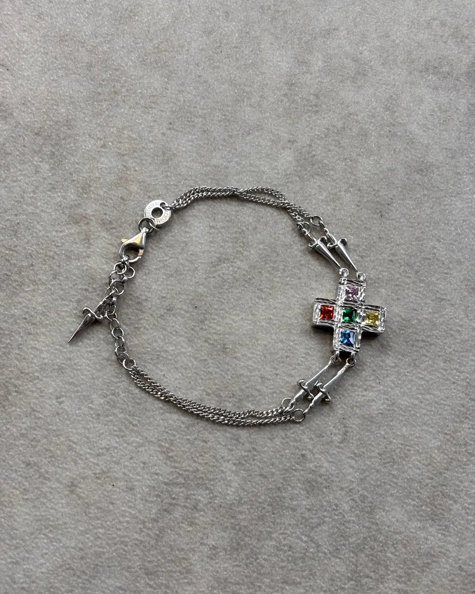 Cesare Paciotti Cross Multicolor Dagger Bracelet BZGstBN 0