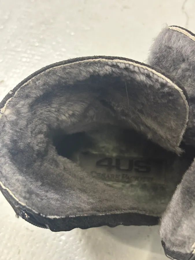 Paciotti Grey Suede Chelsea Boot Fur-Lined Size 44.5 RscHABt 6