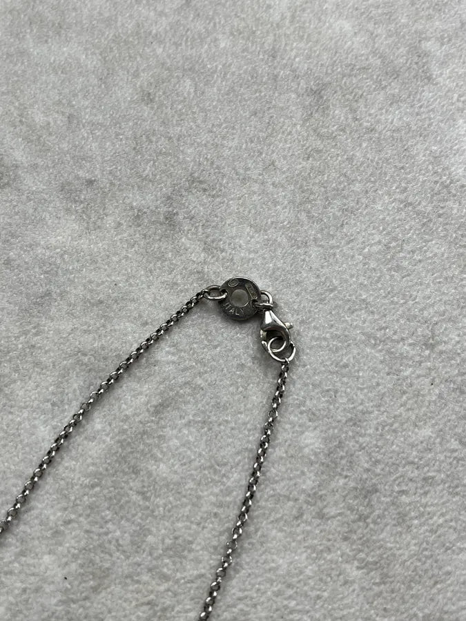 Paciotti Silver Cross & Dagger Black Beaded Necklace oPoauEi 5
