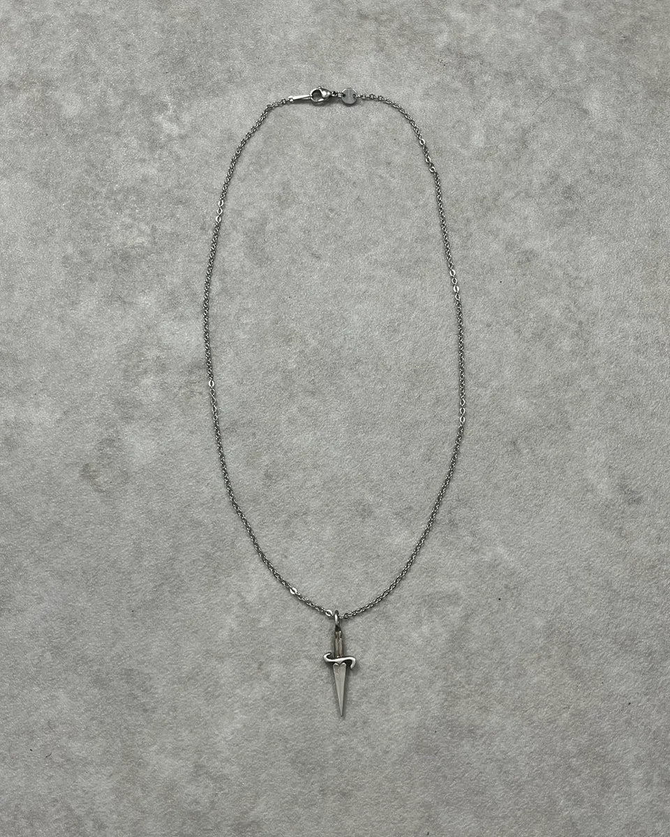 Cesare Paciotti Silver Metal Sword Pendant Necklace hnRXudI 0