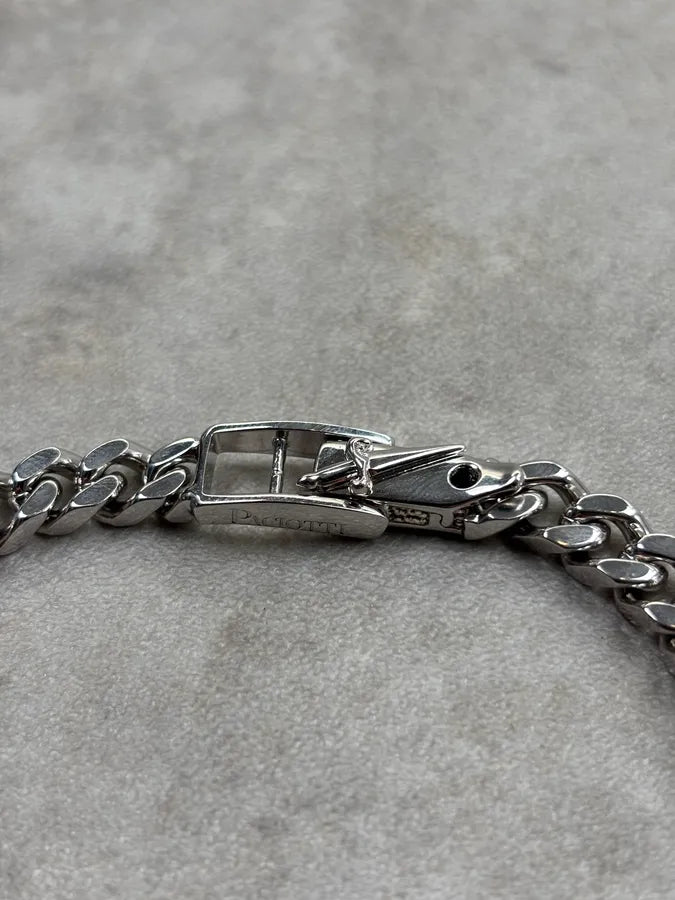 Cesare Paciotti Silver Stainless Steel Curb Chain Necklace  NjUuHwj 2