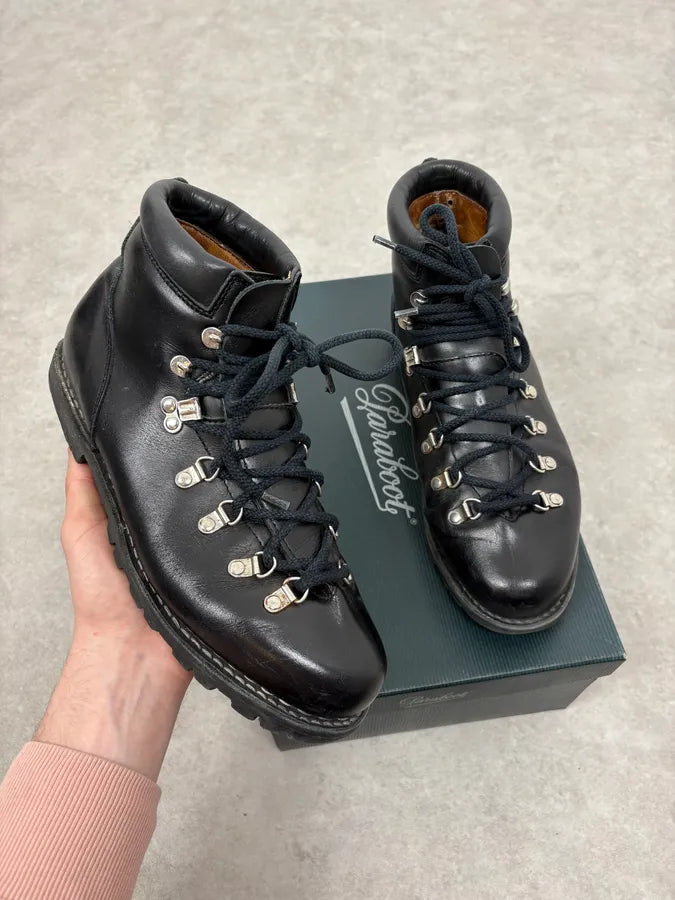 Paraboot Avoriaz Black Leather Boots VHeYLiL 0