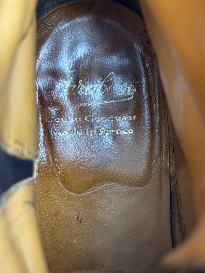 Paraboot Black Buckle Leather Boots fxhBvgf 5