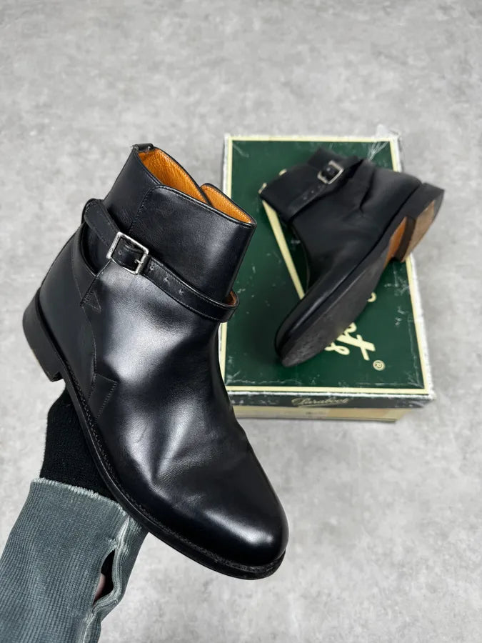 Paraboot Black Buckle Leather Boots xRRJQIR 0