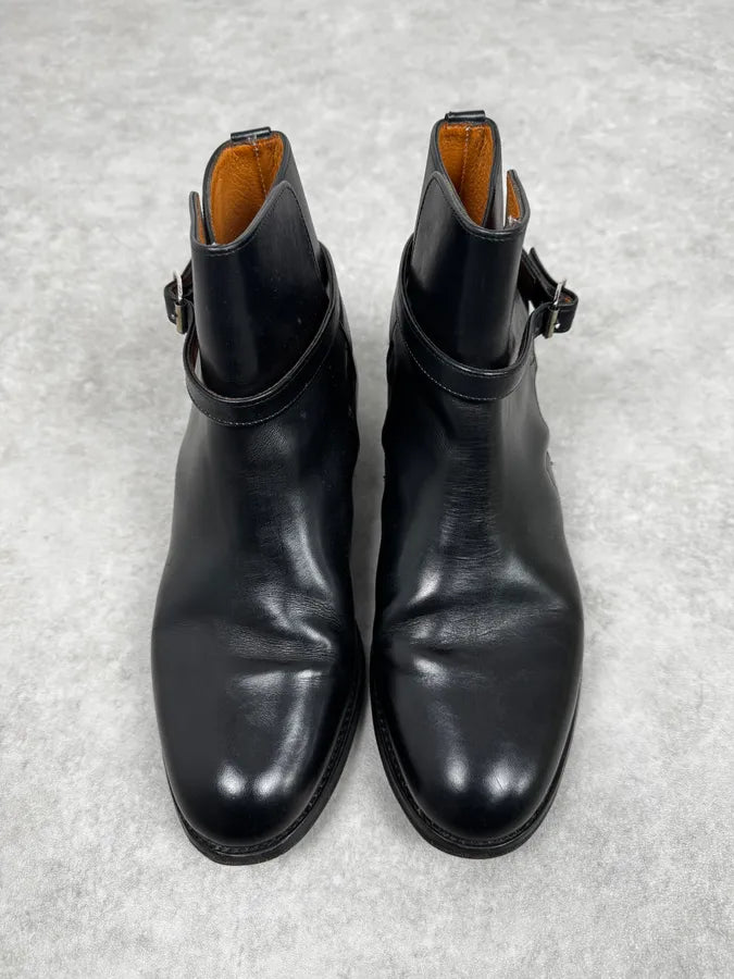 Paraboot Black Buckle Leather Boots xRRJQIR 2