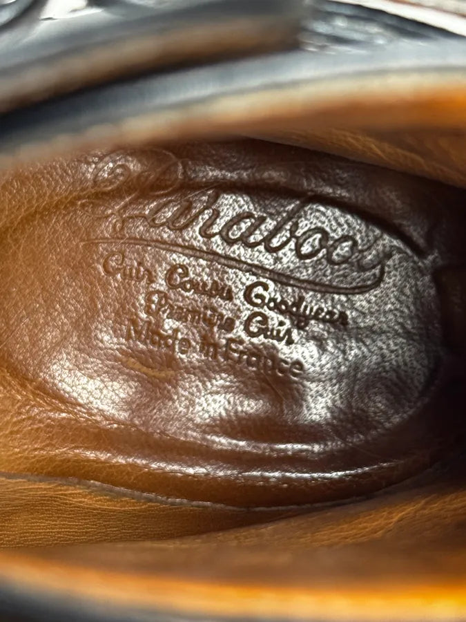 Paraboot Black Buckle Leather Boots xRRJQIR 6