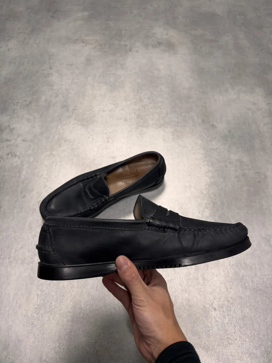 Paraboot Classic Navy Blue Leather Shoes daVwvDq 2