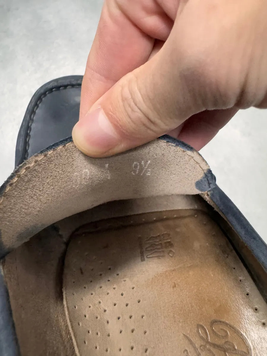 Paraboot Classic Navy Blue Leather Shoes daVwvDq 7