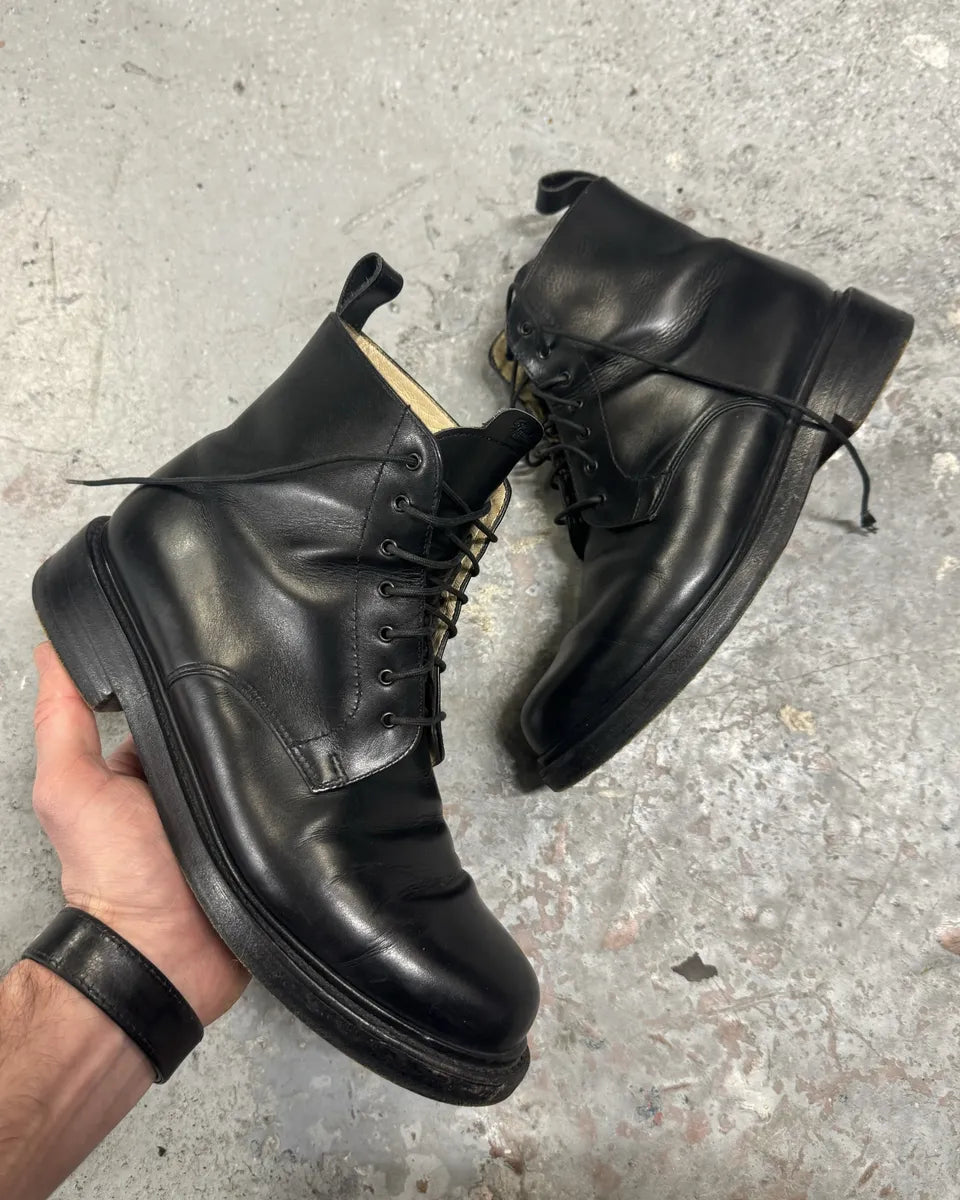 Paraboot French High Black Premium Leather Boots tFtMoVs 0