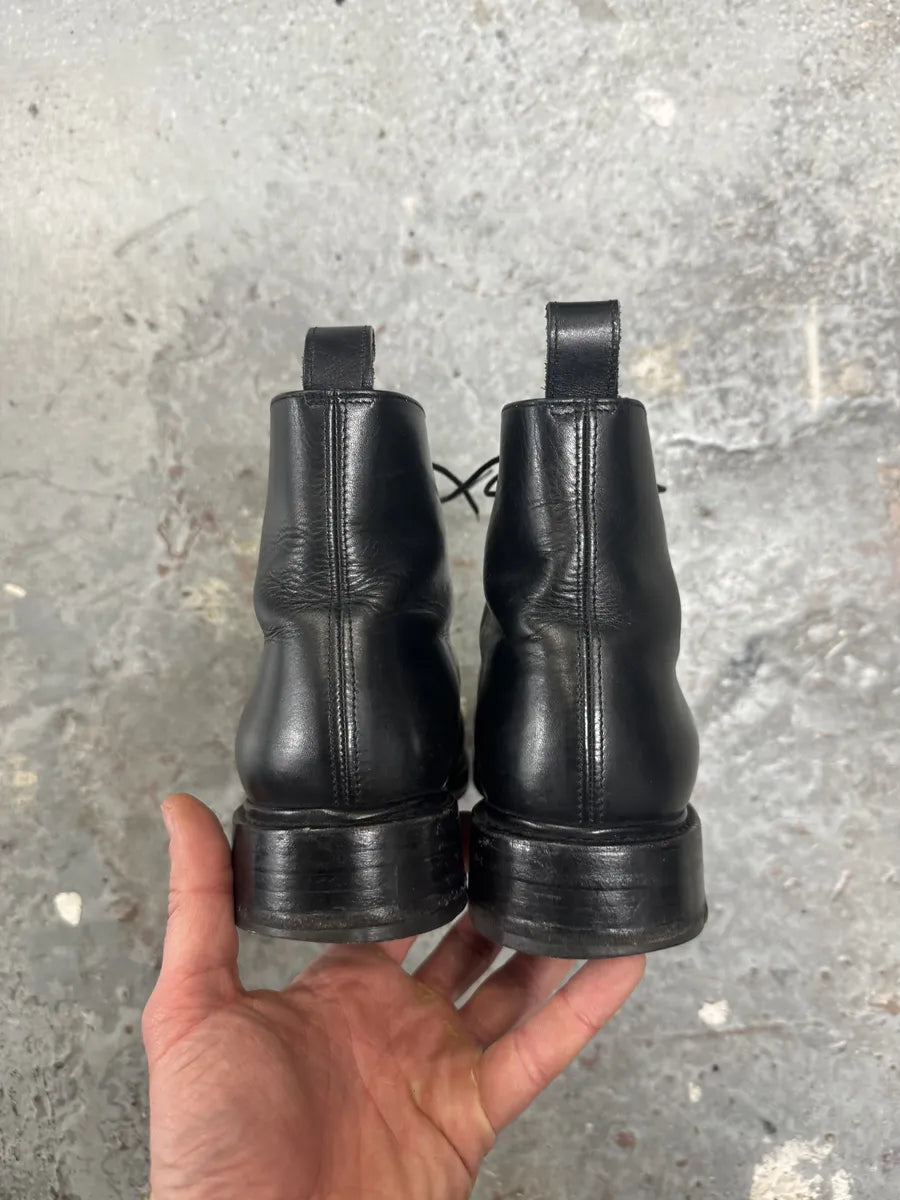 Paraboot French High Black Premium Leather Boots tFtMoVs 4