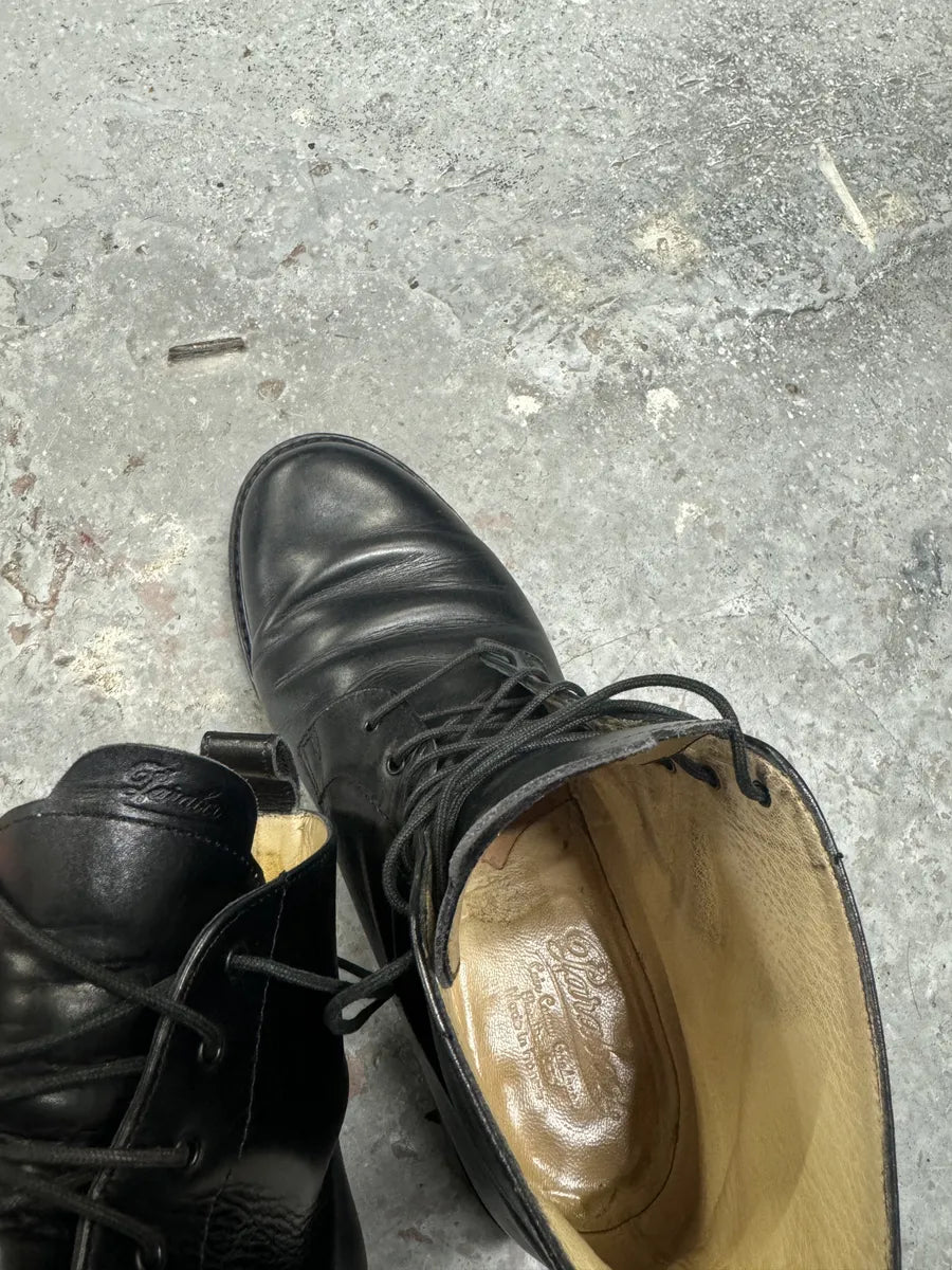 Paraboot French High Black Premium Leather Boots tFtMoVs 7
