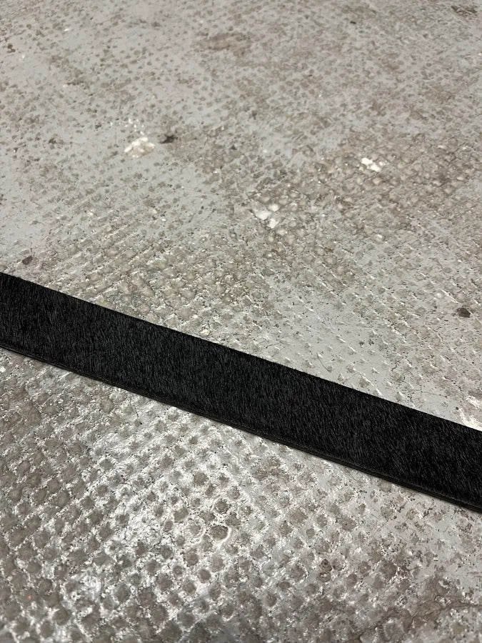 Paraboots Black Fur Pony Hair Bovin Leather Belt CuZWtZN 4