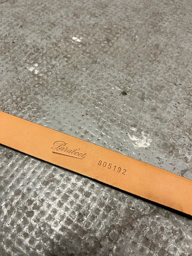 Paraboots Black Fur Pony Hair Bovin Leather Belt CuZWtZN 6