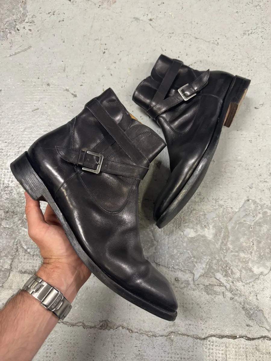 Paraboots Jodhpurs Black Leather Ankle Boots FmVkITA 0