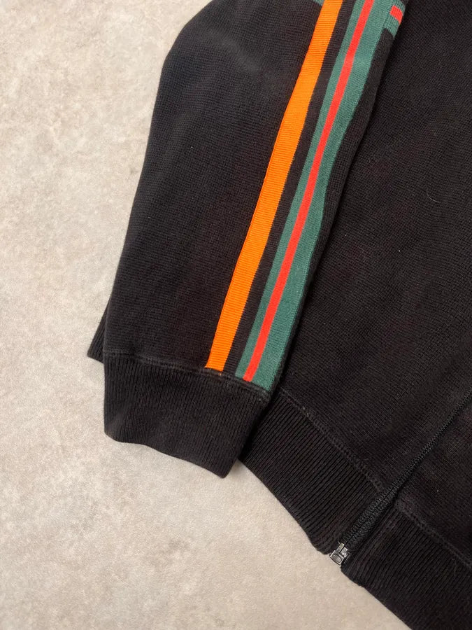 Paul Smith Black Lined Zip-up Cardigan Sweater VYmamIS 5