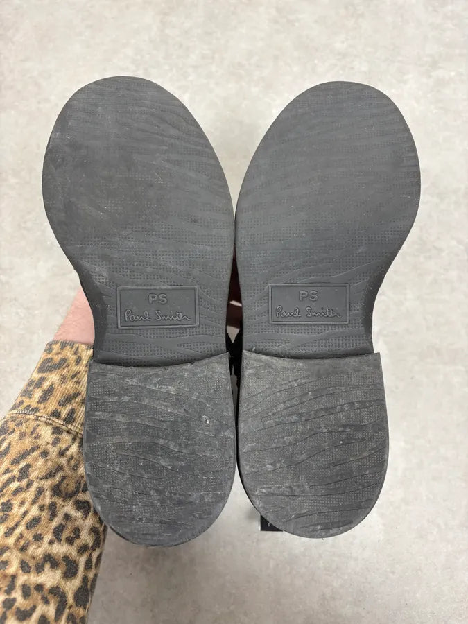 Paul Smith Black Suede Leather Buckle Classy Boots HyCZLCR 7