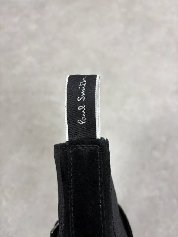 Paul Smith Black Suede Leather Buckle Classy Boots HyCZLCR 8
