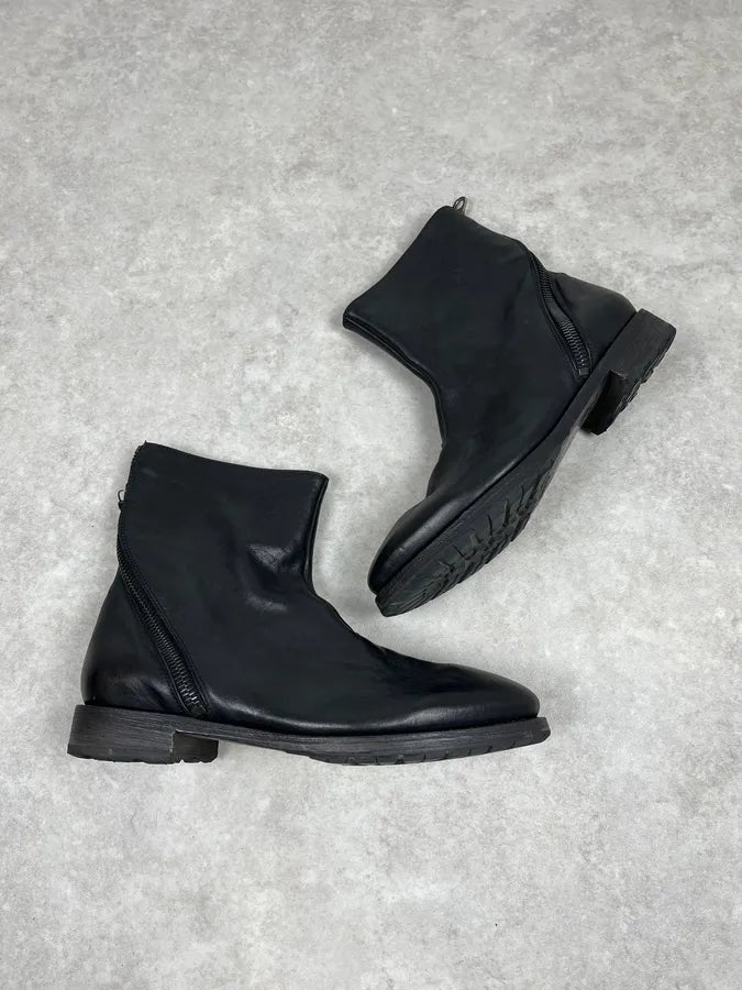 Paul Smith Black Tornado Zip Leather Boots RkQWiyQ 3