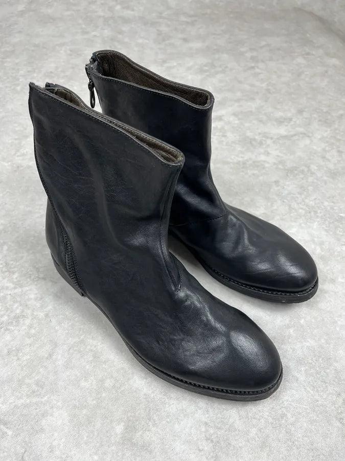 Paul Smith Black Tornado Zip Leather Boots RkQWiyQ 4
