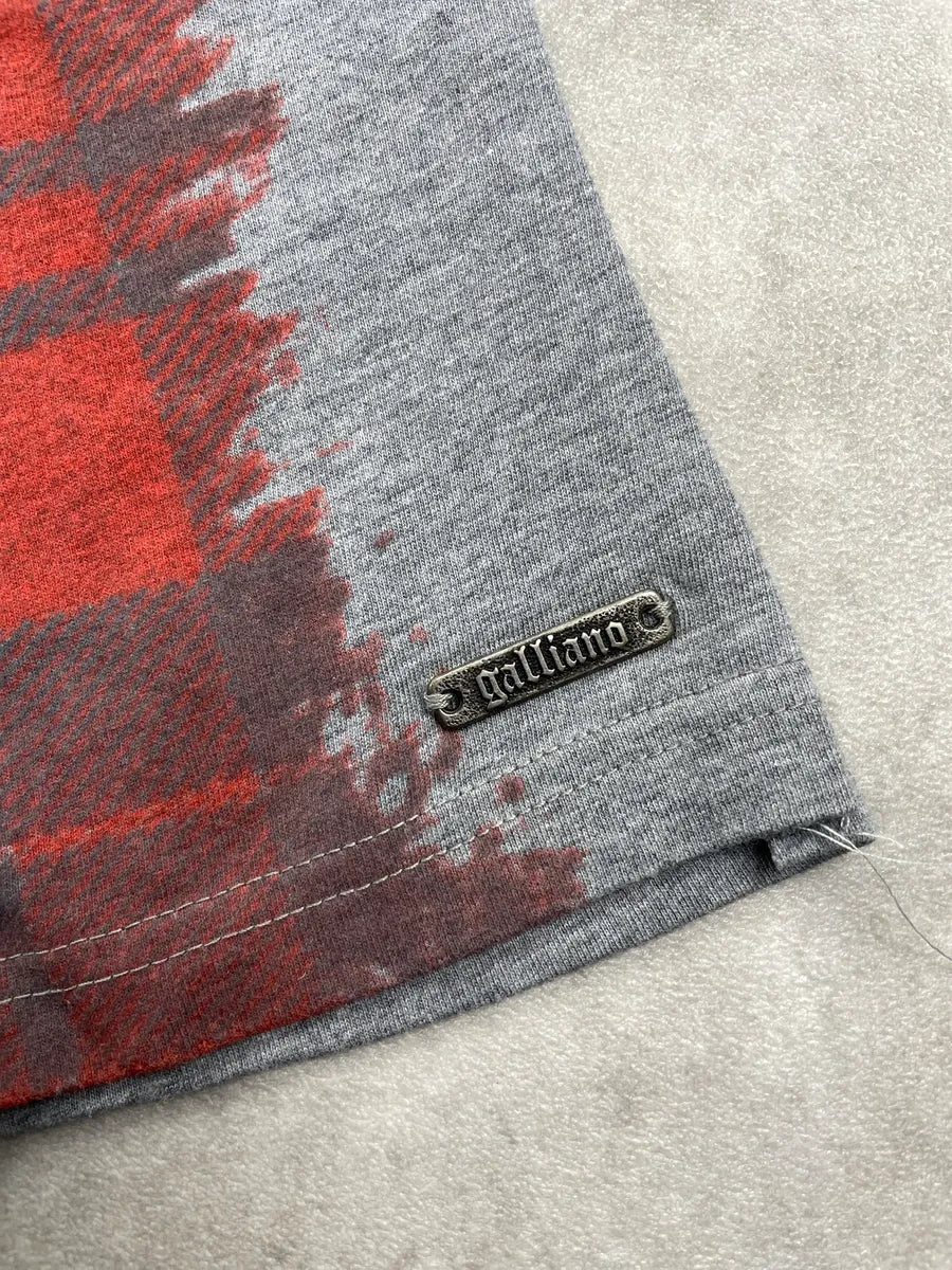 2000s Galliano Grey Jewelry Cross Print Longsleeve peZxTYmr 7