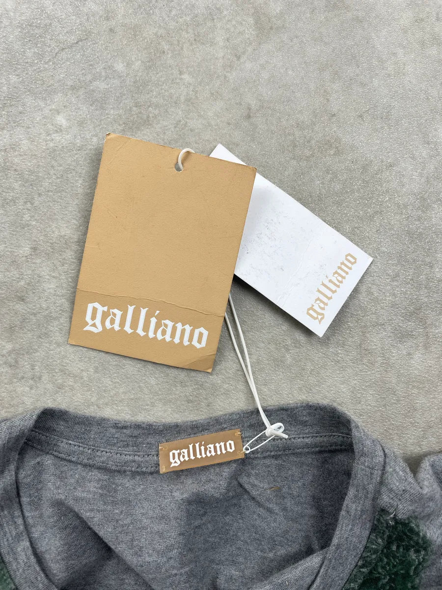 2000s Galliano Grey Jewelry Cross Print Longsleeve peZxTYmr 9