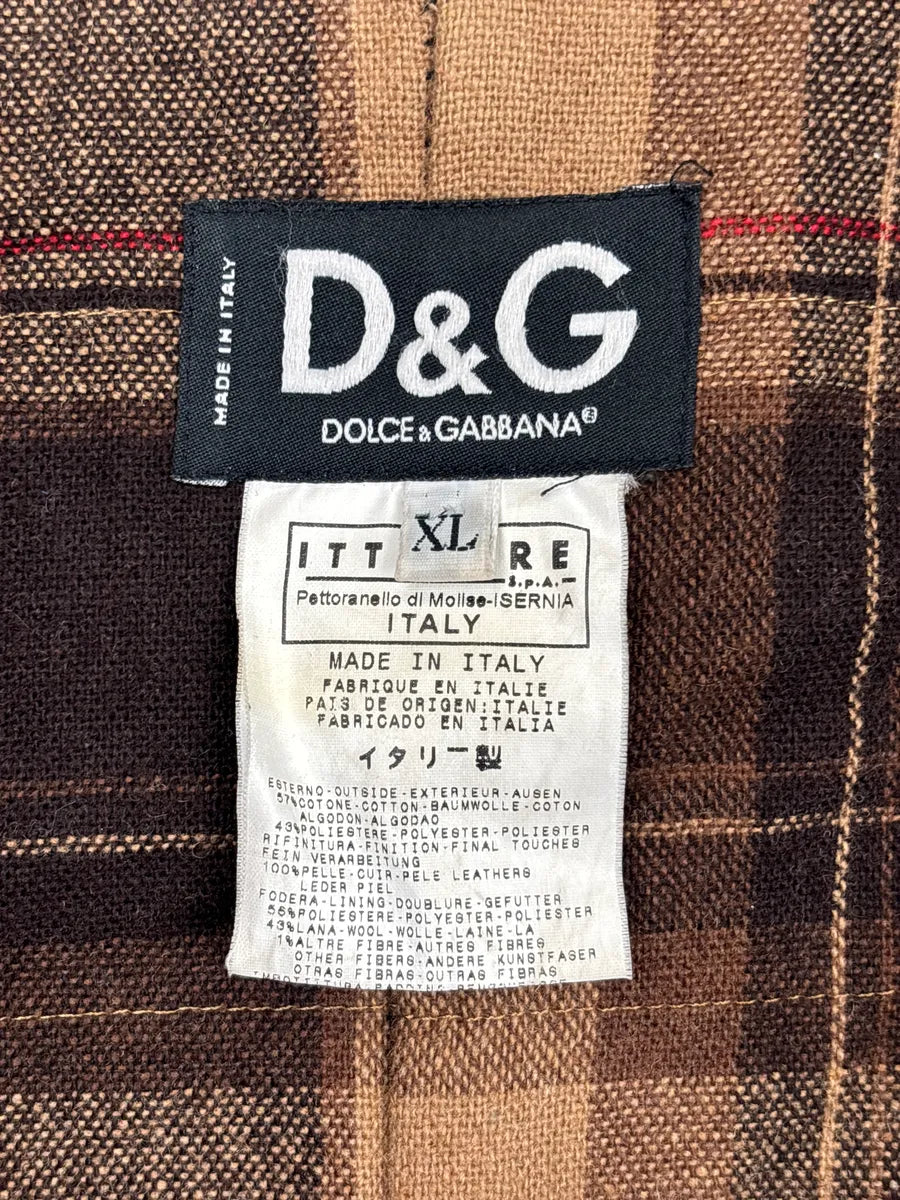 AW2005 Dolce & Gabbana Dark Indigo Denim Pony Hair Camel Long Coat petCfIoW 10