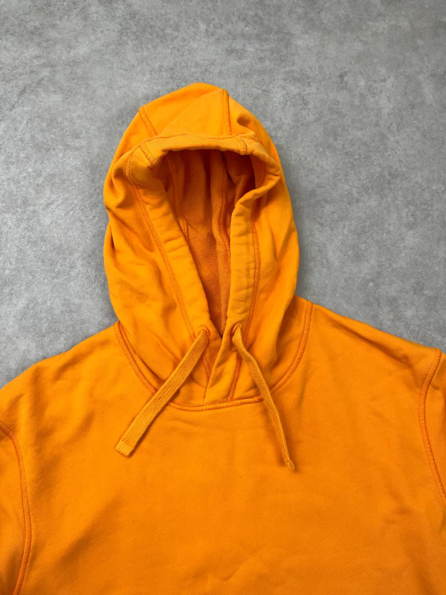 Stone Island Orange Compass Badge Hoodie pewDJBUc 6
