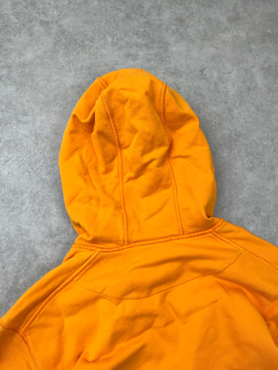 Stone Island Orange Compass Badge Hoodie pewDJBUc 7