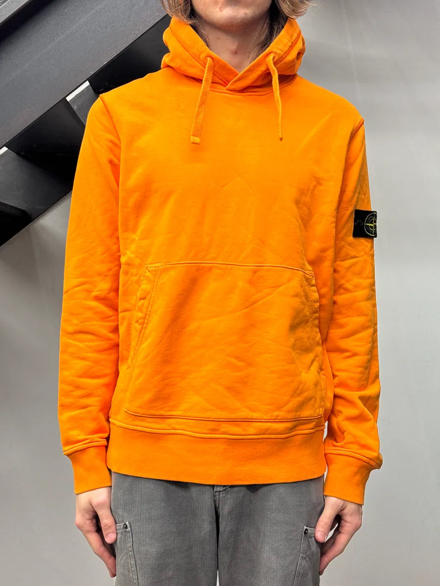 Stone Island Orange Compass Badge Hoodie pewDJBUc 0