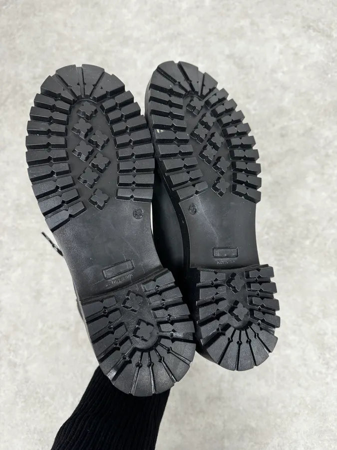 Philipp Plein Black Premium Leather Boots LwFfjvU 4