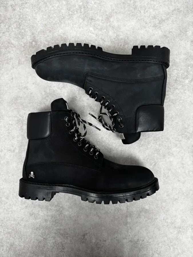 Philipp Plein Black Premium Leather Boots LwFfjvU 1